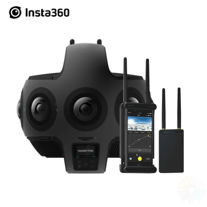 Insta360 Titan Pro панорамная камера 11K Ultra HD VR Anti Shake 8 объектив профессиональная