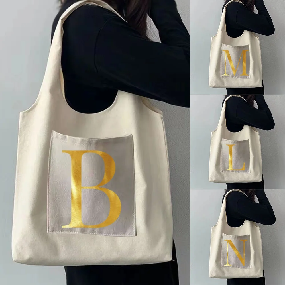 

Shopping Bag Ladies Portable Messenger Shoulder Canvas Bag Washable Environmentally Friendly Travel Essential Storage Bags