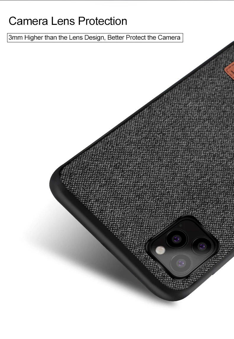 Чехол для iPhone 11 Pro Max, чехол для телефона iPhone 11, Max Cloth, темно-синий, для iPhone 11 Pro max 5,8 6,1 6,5, чехол