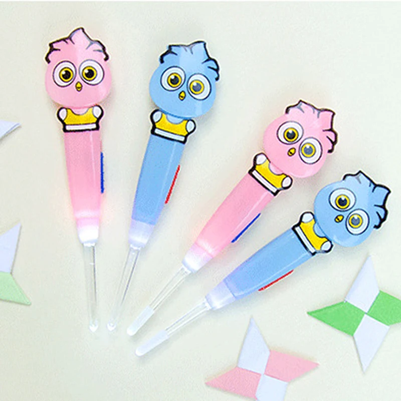 

Мультяшный ушной вкладыш со светодиодсветильник кой, ложка для чистки ушей, детский инструмент для удаления ушного воска для детей, уход за ...