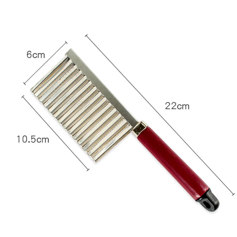 Для волнистой нарезки картофеля Обрезной нож из нержавеющей стали кухонные ножи