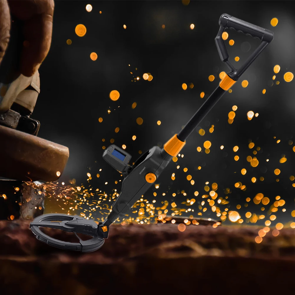 

Underground LCD Metal Detector for Kids Treasure Hunter Gold Digger Sound Alert Waterproof High Sensitivity Seeking Tool Scanner