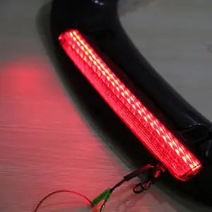 Motorcycle Rear Trunk Spoiler with Red LED Clear Lens For Honda Goldwing GL1800 2001-2017 |
