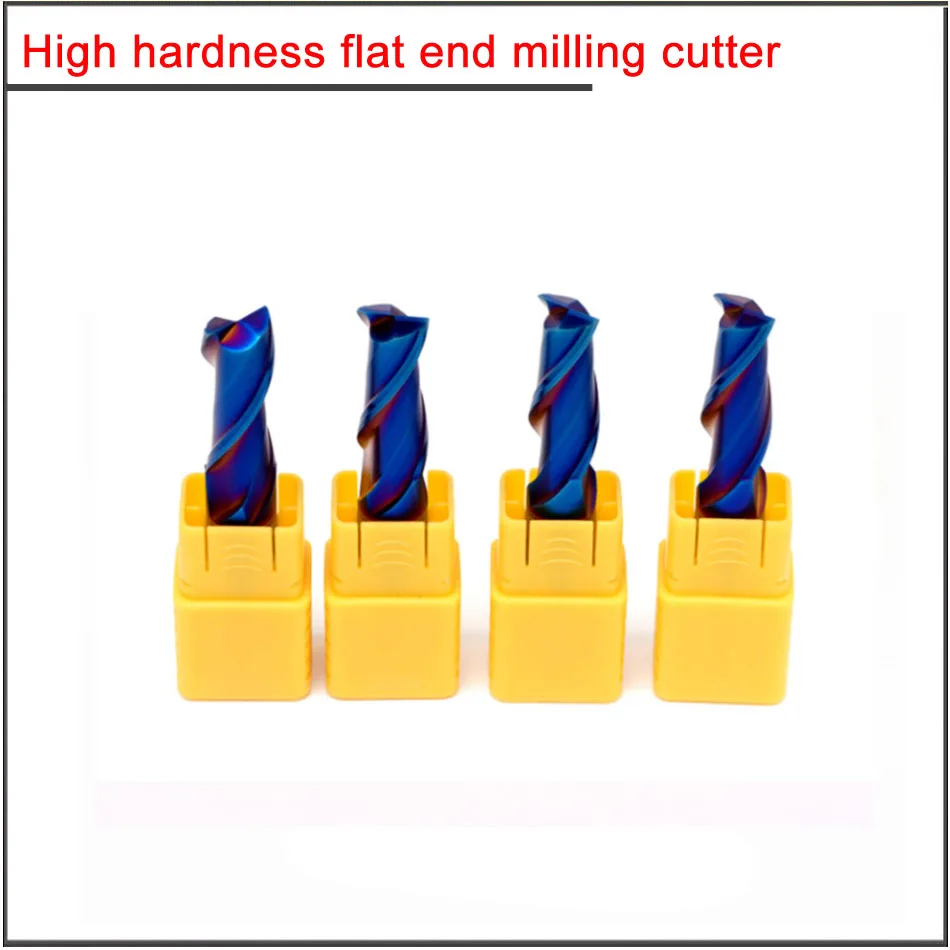 Концевая фреза HRC65 для фрезерования вольфрамовой стали высокой твердости 1 шт. 2