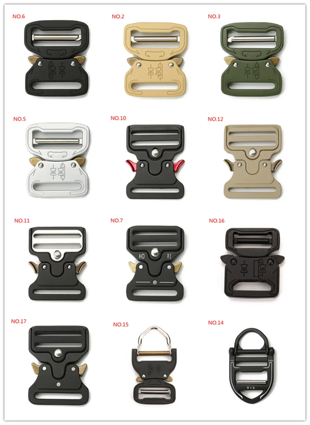Металлические быстросъемные боковые пряжки для ремня тактические безопасные