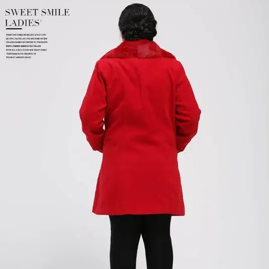 Fluffy Women Coats 2019 Plus Size 4XL-10XL Big Winter Coat Fur Collar Female Outwear Retro Long M252 | Женская одежда