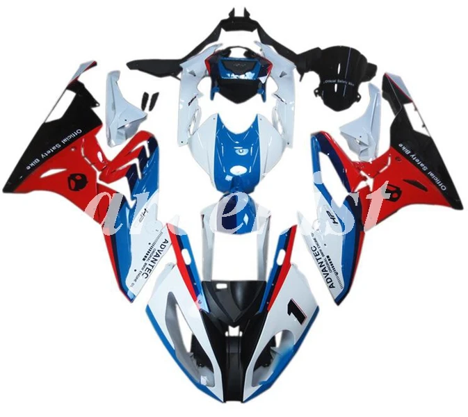 

Новый ABS мотоцикл обтекатели комплект подходит для BMW S1000RR 2015 2016 S1000 2015 2016 форма для литья под давлением для кузовных работ набор красный белы...