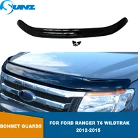 bonnet protector hood guards for ford ranger wildtrak t6 2012 2013 2014 2015 black bonnet guard pickup trucks exterior stylings