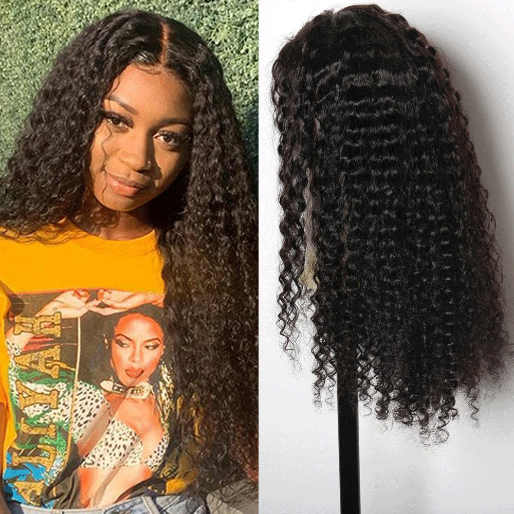ALIBELE индийские волнистые волосы парик из человеческих волос на сетке спереди для