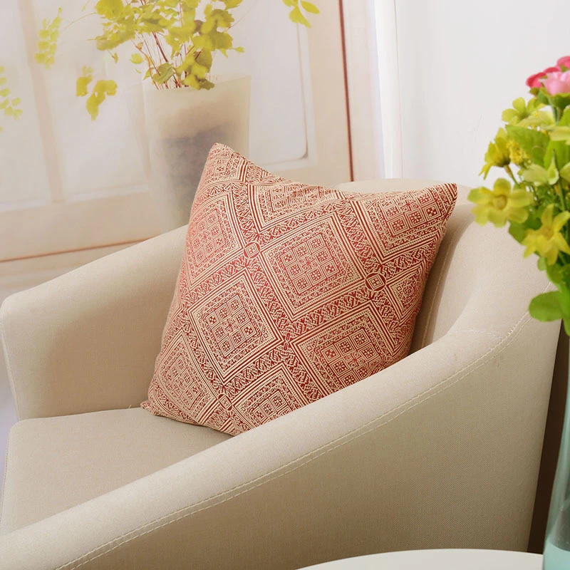 

Chinese Jacquard Cushion Cover 45*45 Pillow Case Decorative Sofa Cushions Nordic Cushion Covers Home Decor Luxury Pillow Cover