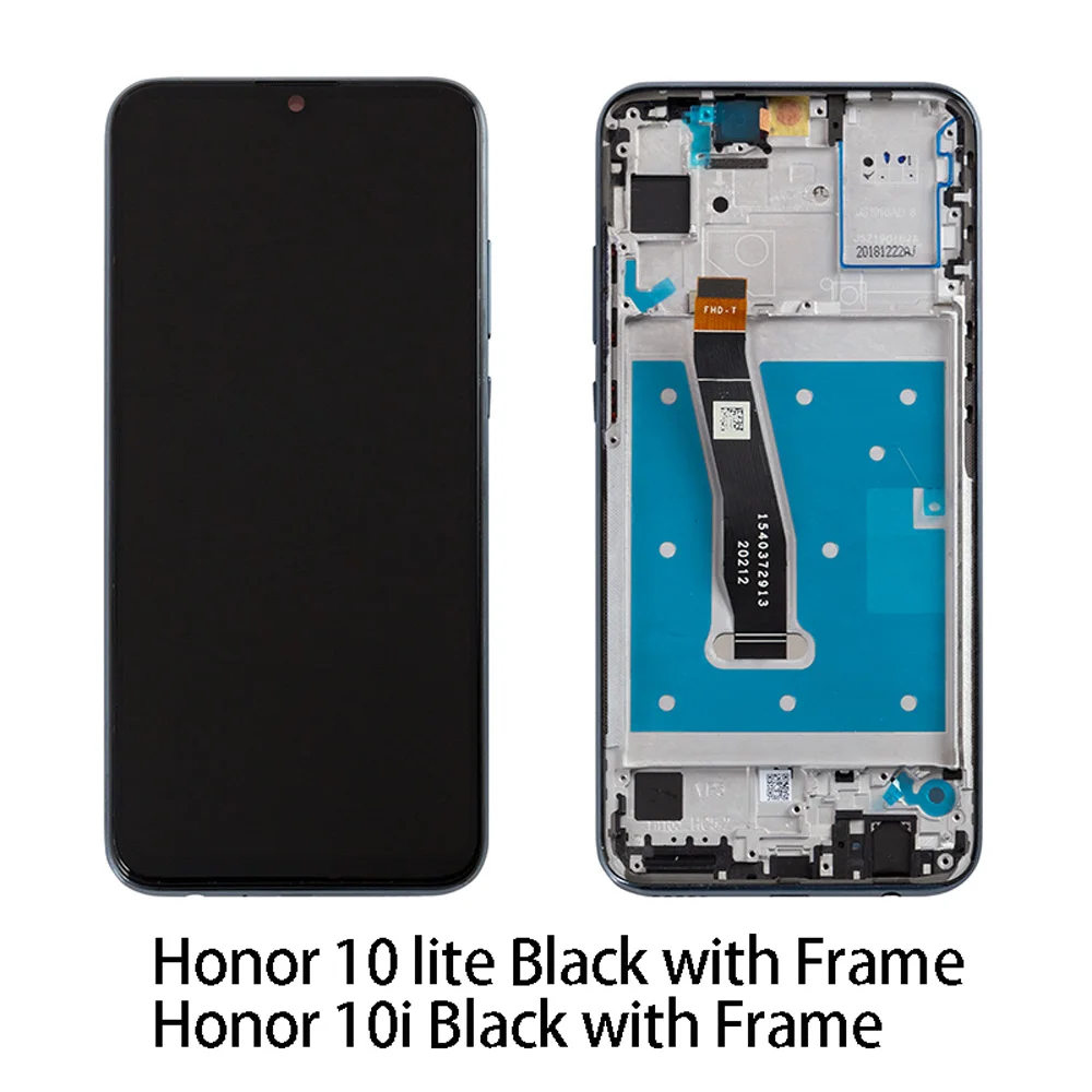 

100% New Lcd For Huawei Honor 10 Lite Display Touch Screen with Frame Wholesale Screen Display For honor 10i Lcd HRY-LX1 HRY-LX2