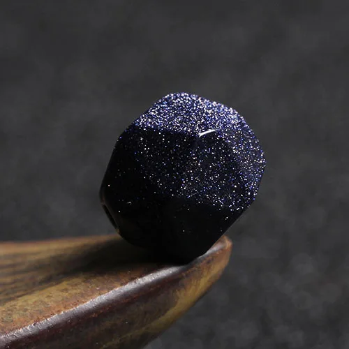 4A натуральный синий песчаник Алмазная огранка кварцевый кристалл Одиночная