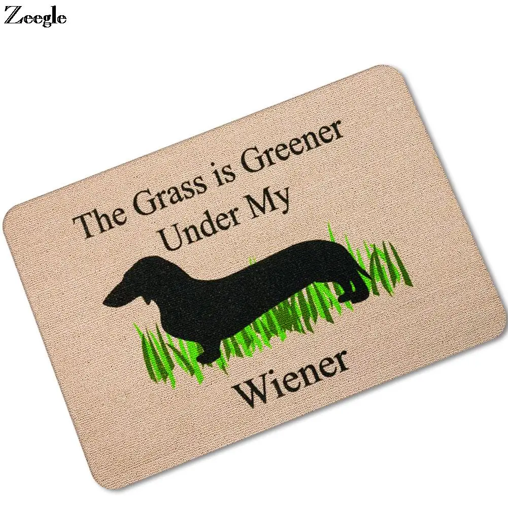 

American Humorous Rubber Entrance Mats Floor Mats Dirt-Resistant Pet Cushions Home Anti- Slip Bathroom Doormat Shower Mat