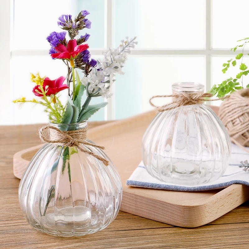 Креативная стеклянная ваза современный простой и прозрачный обеденный стол