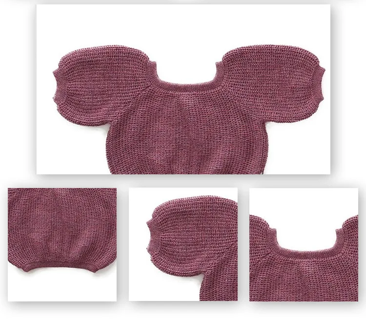SWEATERS TOPS Зимняя одежда для маленьких девочек юбка для девочек юбка-пачка для девочек Лоскутная вязаная юбка-пачка фиолетового цвета для малышей, vestidos, комплекты рождественской одежды - Цвет: SWEATERS TOPS