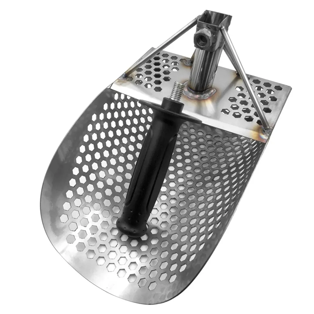 Beach Sand Scoop with Handle Metal Detecting Tool Stainless Steel Detector Water Fast Sifting | Безопасность и защита