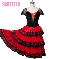adult long ballet tutu with red skirts women long ballet dress professional classical ballet tutu dress dance costumes bt8994