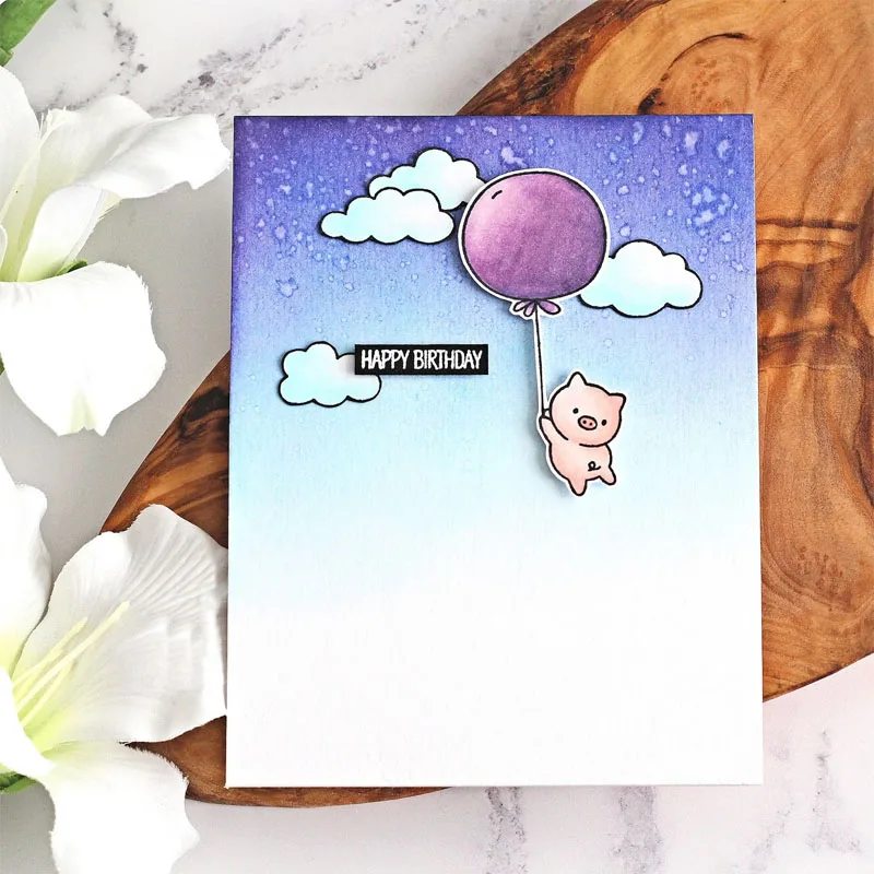 Детская звезда высечка + прозрачный штамп отправка любовь ребенку высечки и