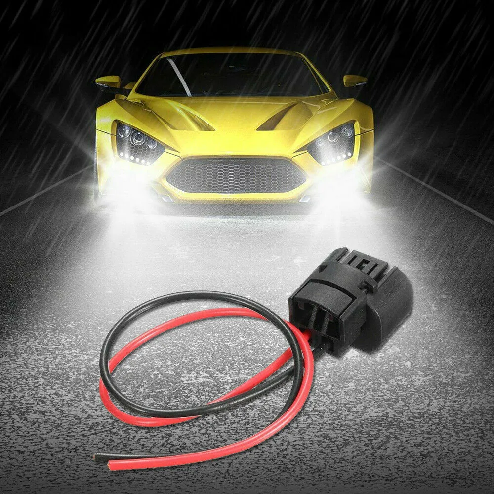 

12V Car Lamp Holders 2pcs 5202 Fog Light H16 Plugs Wire Pigtail Female