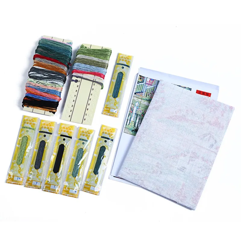 Цветущие розы вышивка нить DMC хлопковая крестиком 11CT14CT Набор для вышивки | Дом и