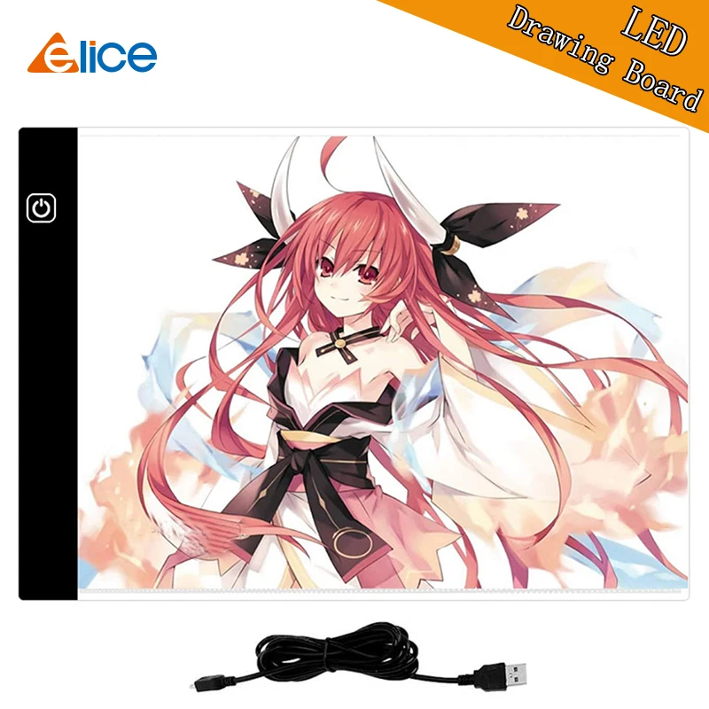 Elice тонкий светодиодный светильник A4 коврик для художника Настольная графика