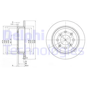 

DELPHI BG2538 DISC REAR 96-01 EU.CIVIC 02 JAZZ-CITY