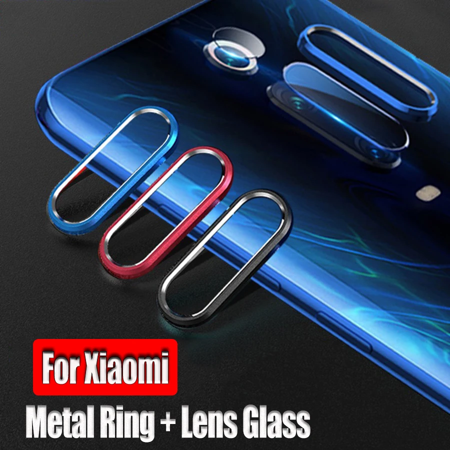 Объектив камеры закаленное стекло+ металлическое кольцо для Xiao mi Red mi Note 8 7 K20 Pro mi A3 CC9E 9T 9 8 SE A2 защита для экрана камеры чехол