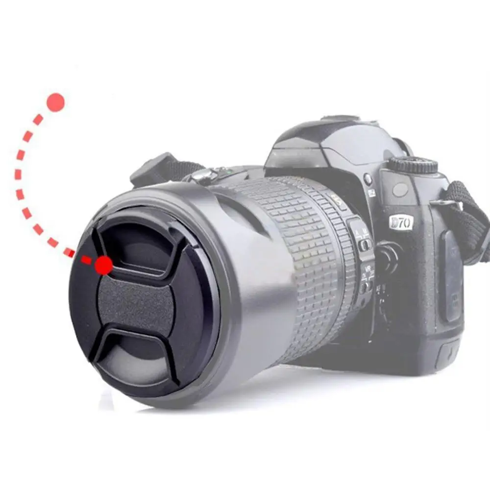 

High Quality 37-46mm Front Lens Cap Hood Cover Snap-on Pentax Sony Nikon Fuji for Canon F1A4