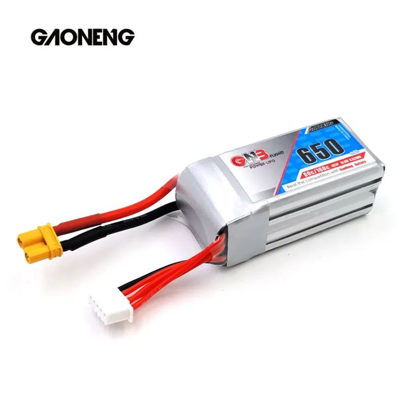 2 шт Gaoneng GNB перезаряжаемый аккумулятор 650mAh 14,8 V 4S 80C/160C Lipo аккумулятор XT30 разъем для FPV Cine Whoop BetaFPV Дрон RC Квадрокоптер
