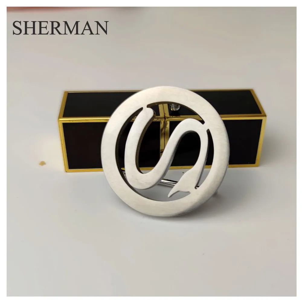 Модный мужской кожаный ремень shermancustomized с именем пряжка на логотипом подарок