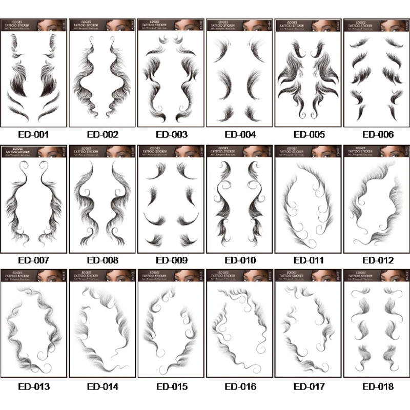 

Hairline Tattoo Stickers Waterproof Hair Edge Temporary Tattoo Sticker New Curly Hair Fake Tatoo Makeup Tools Temporary Tattoos
