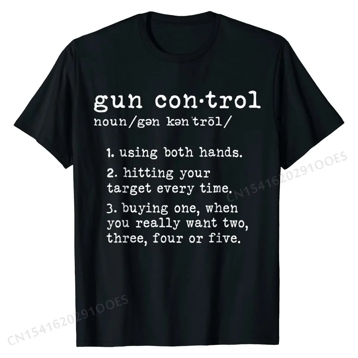 

Gun Control Definition Funny Gun Owner Saying 2nd Amendment T-Shirt Printed OnCasual Tops & Tees Company Cotton Men T Shirts