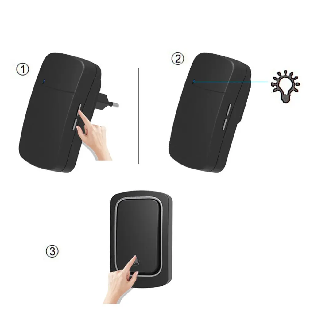 Беспроводной дверной звонок без батареек водонепроницаемый автономный