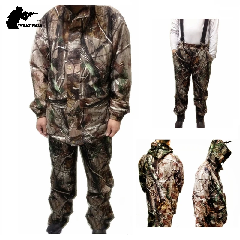 Открытый Bionic Камуфляжный охотничий костюм водонепроницаемый свободный