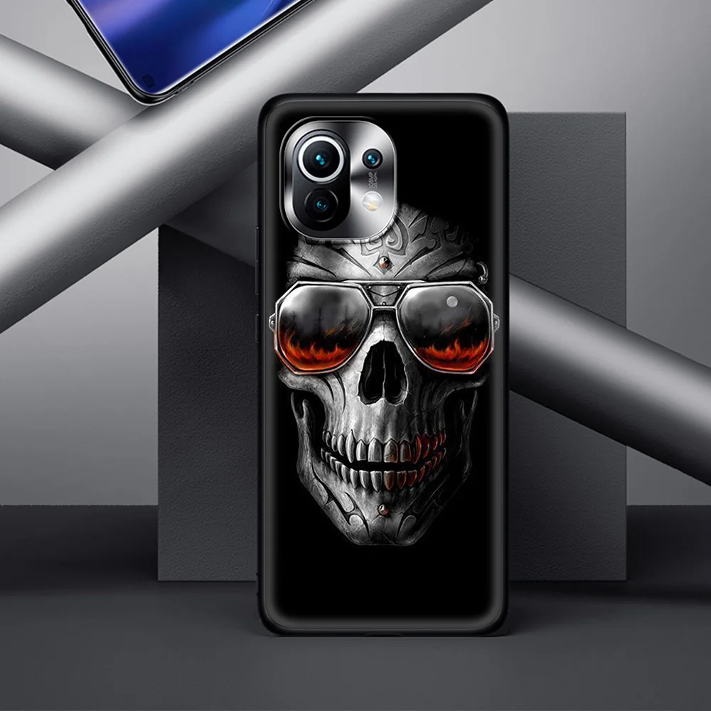 

Skull Silicone Soft Coque for Xiaomi Mi X3 NFC M3 10S 10T 9T 9 Lite Note 10 Pro 5G 11 Thin Phone Case Shell