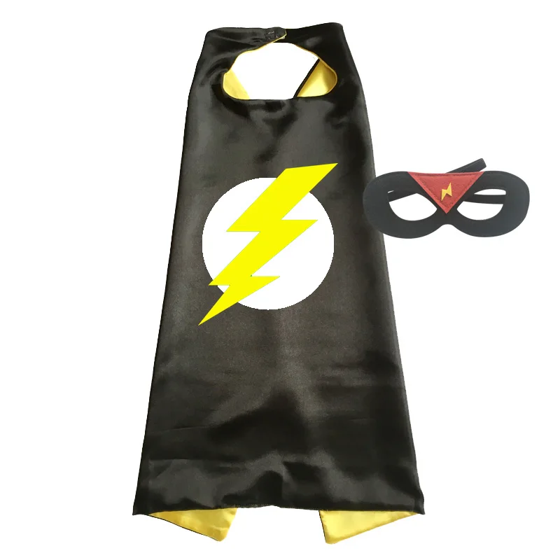 Осветляющая накидка супергероя болт костюмы флэш-накидка с маской косплей