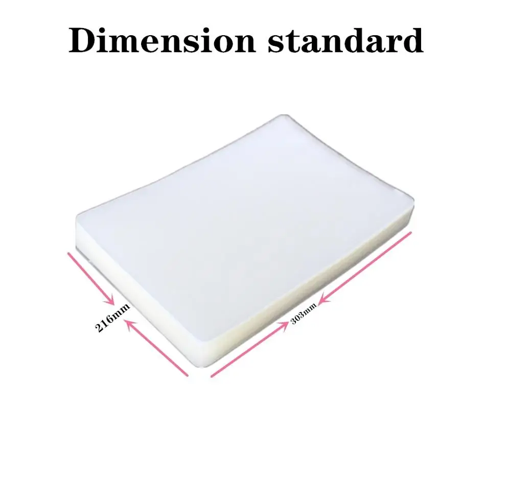 Ламинирующая пленка a4 8mil/200mic для ламинатора листы фотобумаги файлов ламината