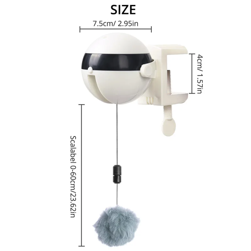 

Pet Cat Ball Teaser Toys Pet Supply Lifting Balls Electric Automatic Lifting Cat Ball Toy Interactive Puzzle Smart