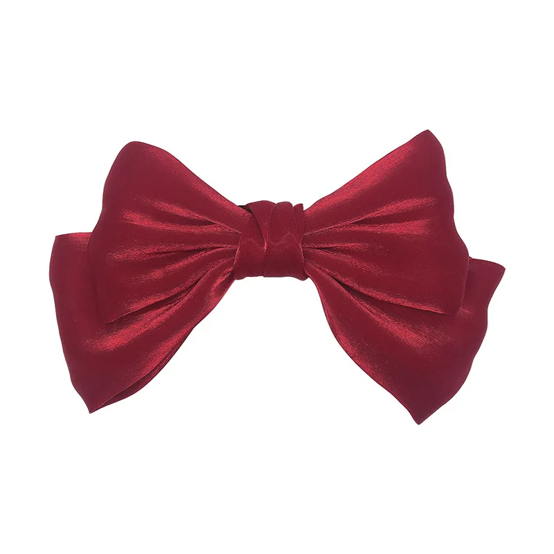 Женская атласная лента для волос заколка-бант в богемном стиле аксессуар с