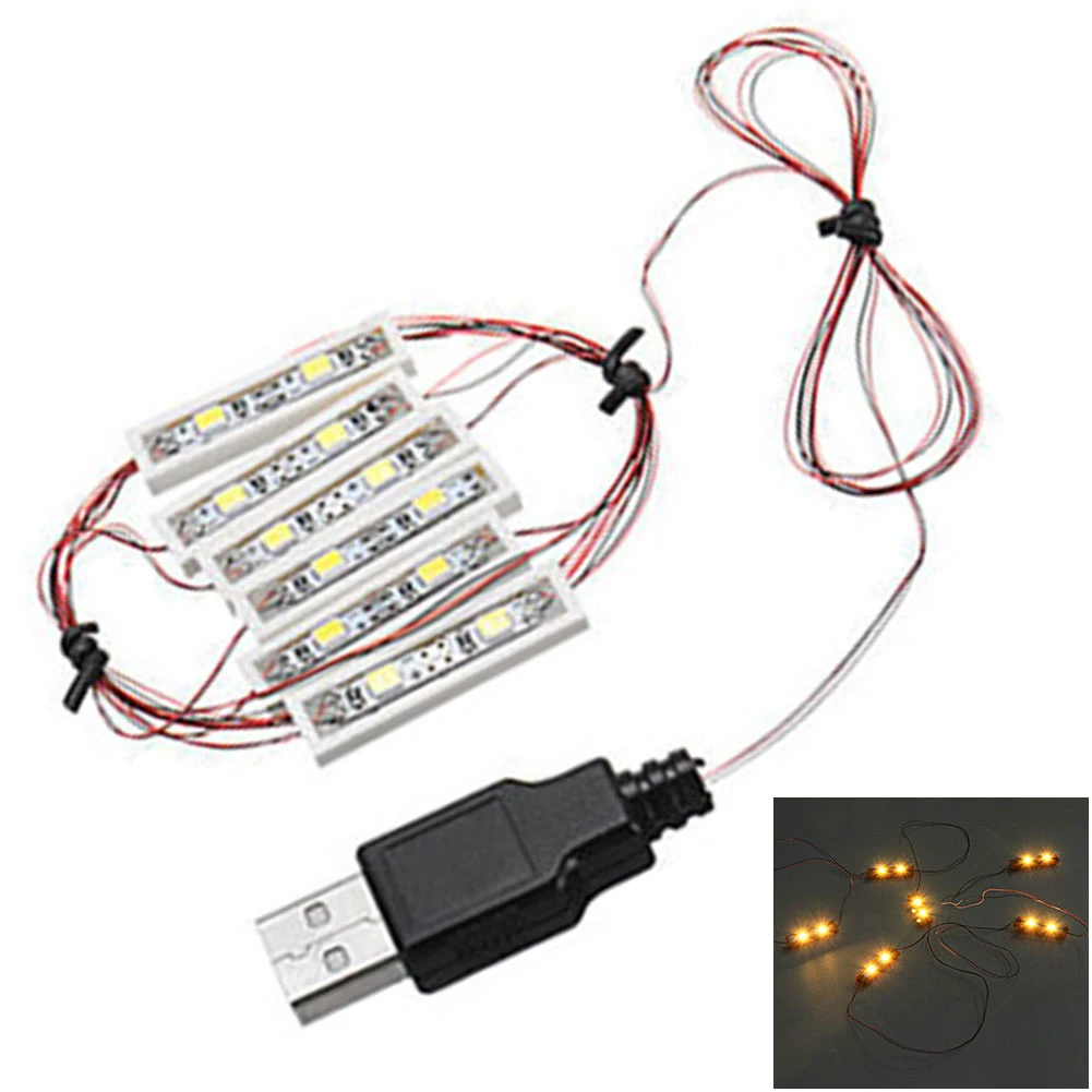 Разноцветные стринги USB Вход Бар Тип лампы Забавный DIY город улица игрушка