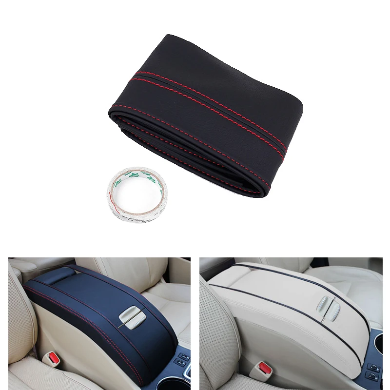 

5pcs Microfiber Leather Interior Car Center Armrest Box Pad Cover Protective Trim For Toyota Highlander 2015 2016 2017 2018
