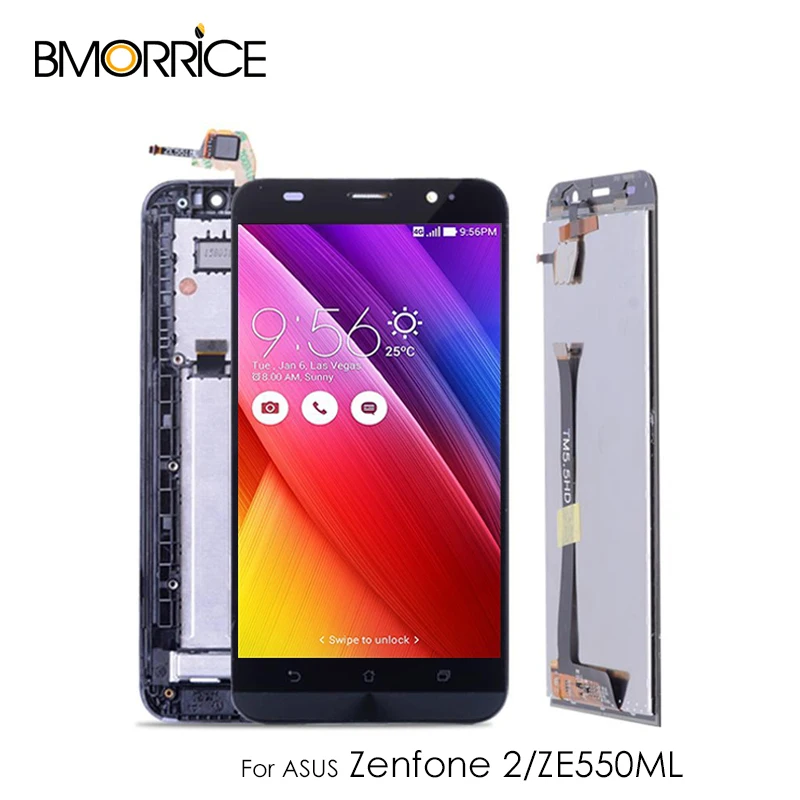 Оригинальный 5 ''ЖК дисплей для ASUS Zenfone 2 ZE550ML Z00BD ЖК кодирующий преобразователь