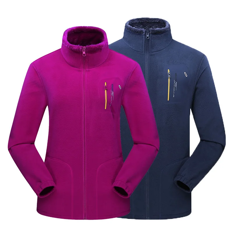 Флисовые куртки осень зима для мужчин и женщин толстое теплое пальто пеших