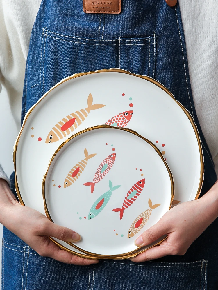 

Round Dinner Plates Porcelain Dinnerware Restaurant Supplies Dinner Plates Breakfast Talerze Obiadowe Dinner Plates BG50DP