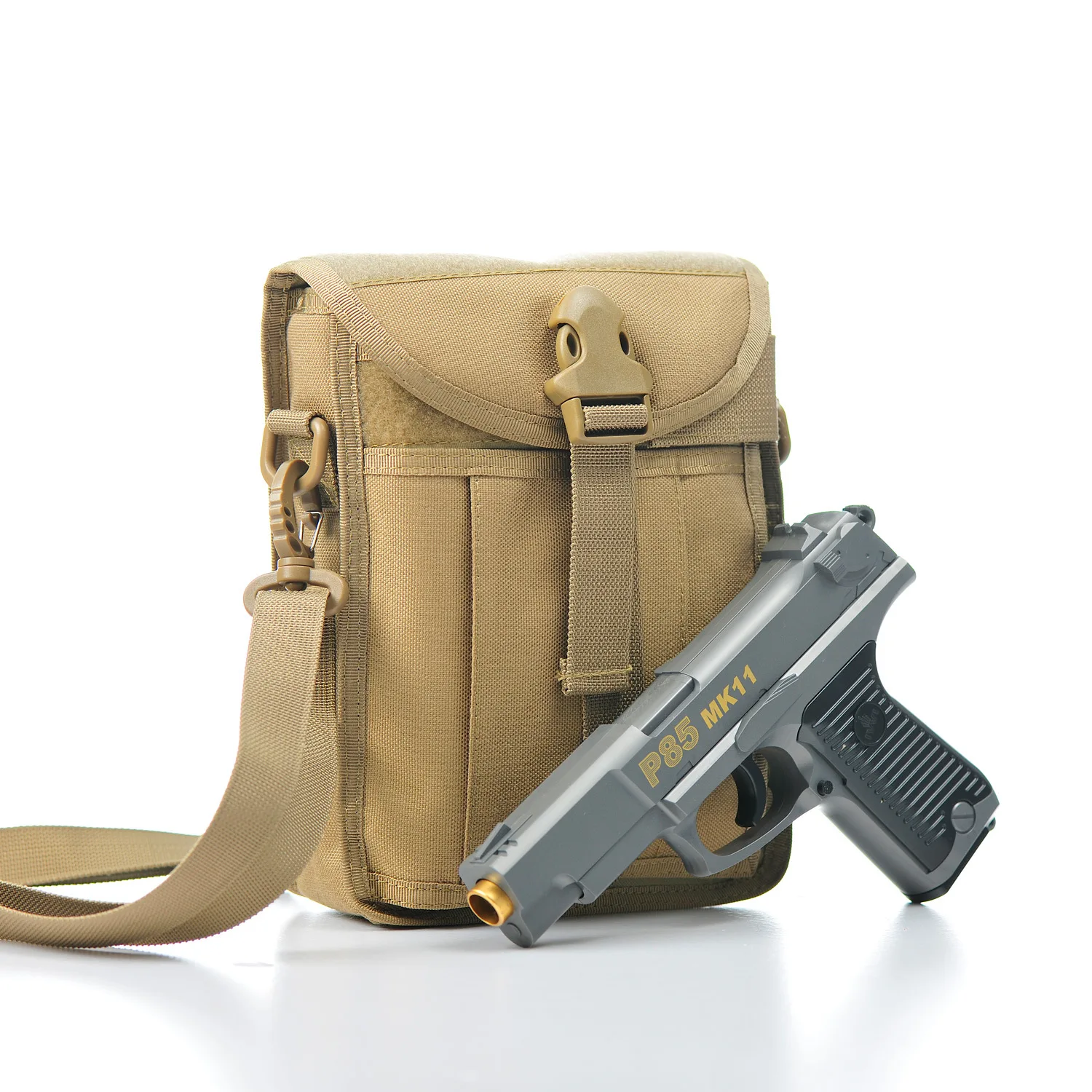 

Tactical Gun Shoulder Bag Multilayer Certificate Card Case Airsoft Pistol Carry Bag Military Hand Gun Holster Portable Pouch