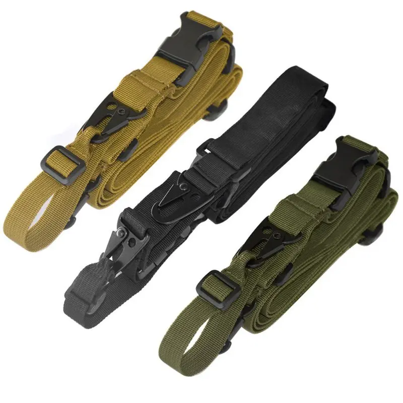 

1pcs Rifle Sling Adjustable Hunting Tactical Bungee Sling Swivels Airsoft Hunting Gun Strap
