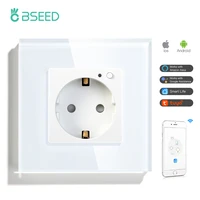 bseed mvava wifi wall socket eu standard smart home improvement intelligent plug work with tuya google home alexa timer function