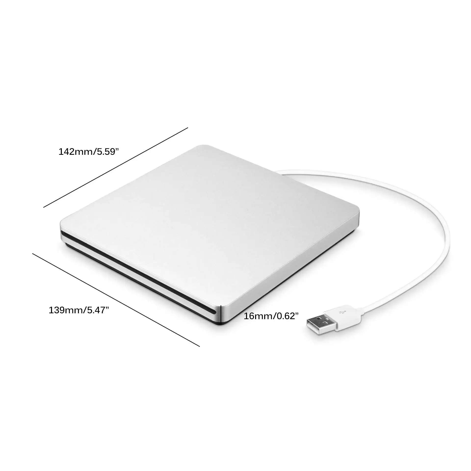 USB3.0 внешний CD/DVD горелка DVD-ROM оптический привод плеер слот загрузки Portatil для Windows