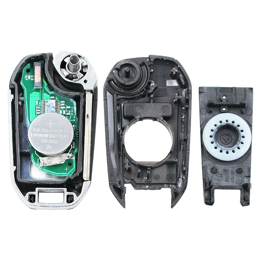 3 кнопочный складной пульт дистанционного управления автомобильный ключ 433 МГц