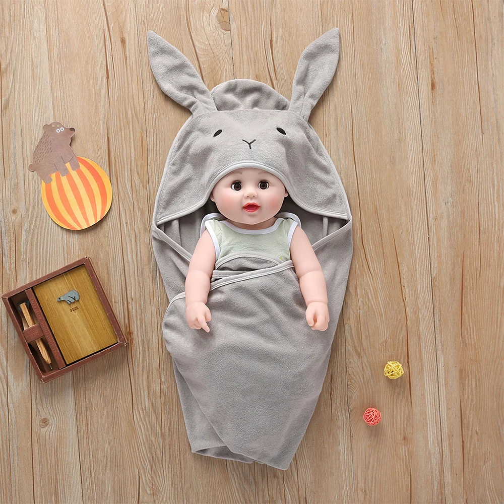 Style1 gray Одеяло для новорожденных мальчиков и девочек спальный мешок с изображением животных Infantil wrap Swaddle для фотосъемки малышей от 0 до 6 месяцев - Цвет: Style1 gray